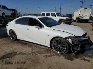 2021 Lexus IS with VIN JTHGZ1B26M5046903, listed as a Copart auction lot 47111945 with 19,756 mi miles and Salvage Title. Bid and sale history available at carsss.com. Image 4.
