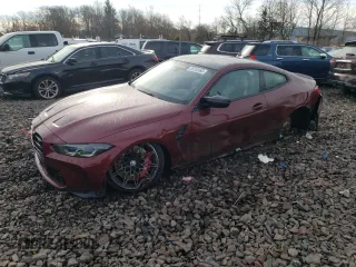 2023 BMW M4 Competition xDrive with VIN WBS43AZ06PCL26274, listed as a Copart auction lot 78712463 with 0 mi miles. Bid and sale history available at carsss.com. Image 1.