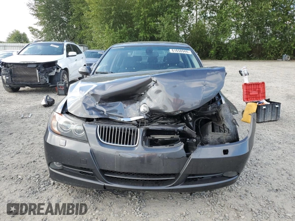 2006 BMW 3 Series 330i with VIN WBAVB33516PS10032, listed as a Copart auction lot 61650944 with 106,804 mi miles and Salvage Title. Bid and sale history available at carsss.com. Image 5.