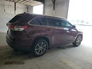 2018 Toyota Highlander SE with VIN 5TDKZRFH5JS267732, listed as a Copart auction lot 57862535 with 116,980 mi miles and Salvage title. Bid and sale history available at DreamBid. Image 3.