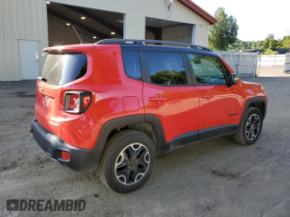 2015 Jeep Renegade Trailhawk with VIN ZACCJBCT2FPB39142, listed as a Copart auction lot 69213184 with 119,044 mi miles and Salvage Title. Bid and sale history available at DreamBid. Image 3.