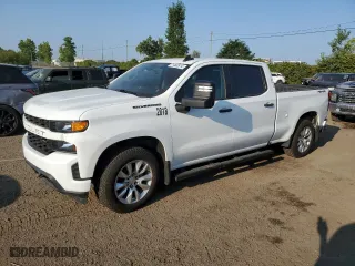 2021 Chevrolet Silverado 1500 Custom with VIN 1GCUYBEF3MZ114210, listed as a Copart auction lot 71460514 with 85,399 mi miles and Non Repairable. Bid and sale history available at carsss.com. Image 1.