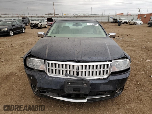 2008 Lincoln MKZ with VIN 3LNHM28T48R620892, listed as a Copart auction lot 49713285 with 144,138 mi miles and Salvage Title. Bid and sale history available at carsss.com. Image 5.