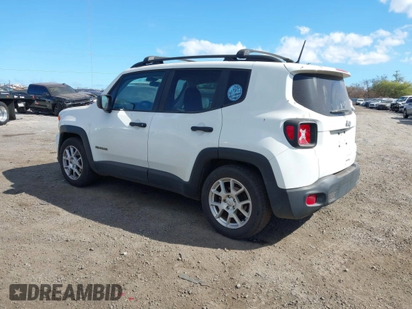 2020 Jeep Renegade Sport with VIN ZACNJAAB7LPL12899, listed as a IAAI auction lot 41227832 with 46,698 mi miles and . Bid and sale history available at carsss.com. Image 3.