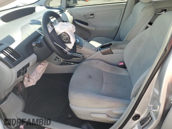 2013 Toyota Prius One with VIN JTDKN3DU3D5559012, listed as a Copart auction lot 48163655 with 0 mi miles and Salvage Title. Bid and sale history available at carsss.com. Image 7.