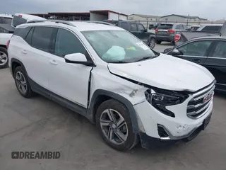 2020 GMC Terrain SLT with VIN 3GKALPEV1LL312607, listed as a IAAI auction lot 42152416 with 87,611 mi miles and . Bid and sale history available at DreamBid. Image 1.