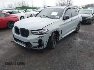 2024 BMW X3 M with VIN 5YM13EC00R9W09223, listed as a IAAI auction lot 41836853 with 11,389 mi miles. Bid and sale history available at carsss.com. Image 2.