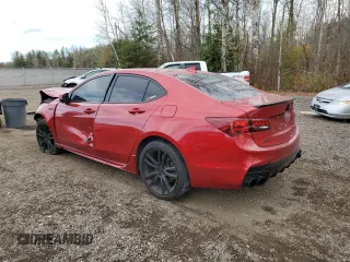 2020 Acura TLX w/A-Spec Pkg with VIN 19UUB3F62LA801635, listed as a Copart auction lot 79255494 with 64,464 mi miles and Salvage Title. Bid and sale history available at carsss.com. Image 2.