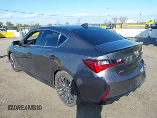 2020 Acura ILX w/Premium/A-SPEC Pkg with VIN 19UDE2F8XLA007016, listed as a IAAI auction lot 41598129 with 44,979 mi miles. Bid and sale history available at carsss.com. Image 3.