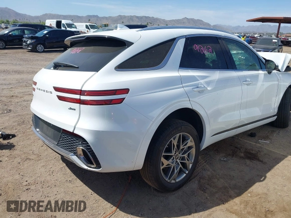 2025 Genesis GV70 2.5T z VIN KMUMADTB1SU203605, wystawiony jako IAAI lot #42385674 z przebiegiem Nie podano mil oraz . Historia ofert i sprzedaży dostępna na DreamBid. Obrazek 4.