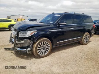 2019 Lincoln Navigator Reserve with VIN 5LMJJ2LT6KEL25494, listed as a Copart auction lot 59034625 with 95,521 mi miles and Salvage title. Bid and sale history available at DreamBid. Image 1.