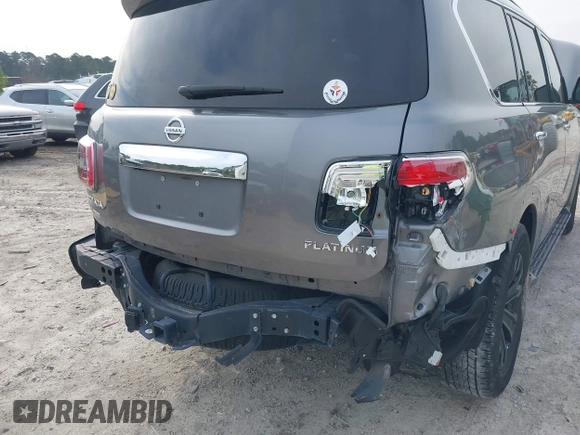 2018 Nissan Armada Platinum with VIN JN8AY2NF7J9331679, listed as a IAAI auction lot 41270116 with 115,433 mi miles. Bid and sale history available at carsss.com. Image 6.