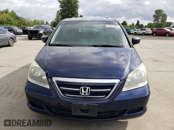 2006 Honda Odyssey EX with VIN 5FNRL38436B089189, listed as a Copart auction lot 57311505 with 165,325 mi miles and Salvage title. Bid and sale history available at DreamBid. Image 5.
