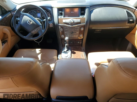 2017 Nissan Armada Platinum with VIN JN8AY2NF5H9303731, listed as a Copart auction lot 48478935 with 125,384 mi miles and Salvage Title. Bid and sale history available at carsss.com. Image 8.