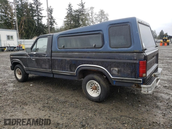 1986 Ford F-150 with VIN 2FTDF15Y2GCB58735, listed as a Copart auction lot 46732215 with 54,401 mi miles and Clean Title. Bid and sale history available at carsss.com. Image 2.