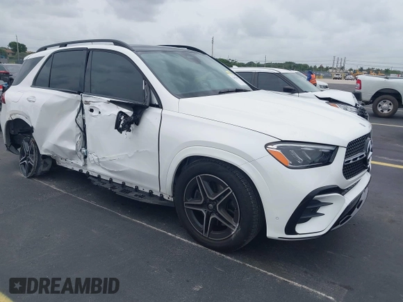 2024 Mercedes-Benz GLE 450 with VIN 4JGFB5KB6RB158663, listed as a IAAI auction lot 42415861 with 19,110 mi miles and . Bid and sale history available at DreamBid. Image 1.