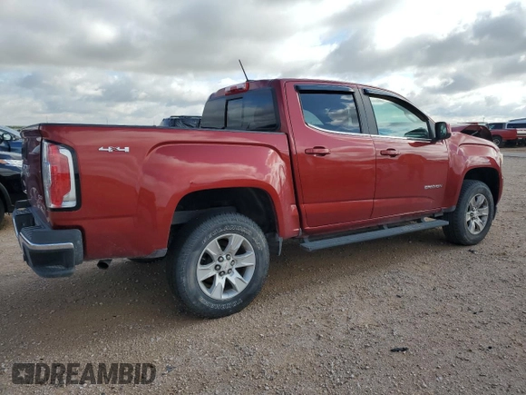 2016 GMC Canyon 4WD SLE with VIN 1GTG6CE32G1262835, listed as a Copart auction lot 55734815 with 67,874 mi miles and Salvage title. Bid and sale history available at DreamBid. Image 3.