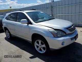2008 Lexus RX 400h with VIN JTJGW31U482005960, listed as a Copart auction lot 61951524 with Not Provided miles and Salvage Title. Bid and sale history available at DreamBid. Image 4.
