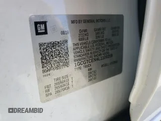 2020 Chevrolet Colorado 4WD LT with VIN 1GCGTCEN4L1109359, listed as a Copart auction lot 56664945 with 71,560 mi miles and Salvage title. Bid and sale history available at DreamBid. Image 12.