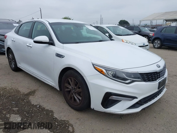 2019 Kia Optima LX with VIN 5XXGT4L35KG324274, listed as a IAAI auction lot 42111177 with 126,494 mi miles. Bid and sale history available at carsss.com. Image 1.