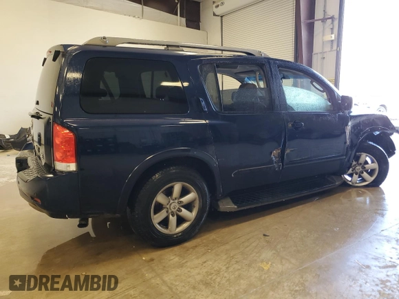 2010 Nissan Armada Titanium z VIN 5N1BA0ND1AN605968, wystawiony jako Copart lot #46100125 z przebiegiem Nie podano mil oraz Czysty tytuł • Clean title. Historia ofert i sprzedaży dostępna na DreamBid. Obrazek 3.