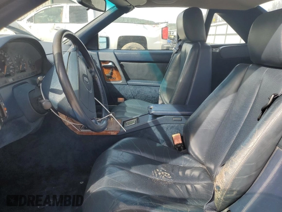 1991 Mercedes-Benz 300 with VIN WDBFA61E1MF022918, listed as a Copart auction lot 46788785 with 262,144 mi miles and Salvage Title. Bid and sale history available at DreamBid. Image 7.