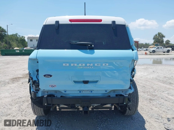 2024 Ford Bronco Sport Heritage с VIN 3FMCR9G65RRF35612, выставлен на аукционе IAAI как лот 42307634 с пробегом 2 133 миль миль и . История ставок и продаж доступна на DreamBid. Изображение 17.