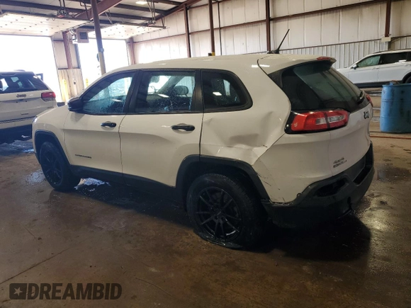 2017 Jeep Cherokee Sport with VIN 1C4PJMAB1HD227365, listed as a Copart auction lot 49215805 with 122,393 mi miles and Salvage Title. Bid and sale history available at carsss.com. Image 2.