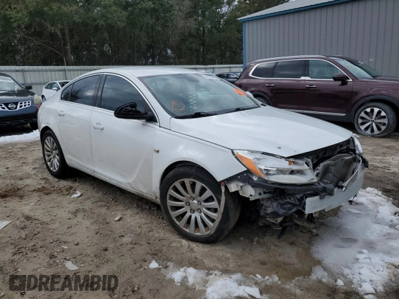 2011 Buick Regal CXL RL1 with VIN W04GN5EC1B1019647, listed as a Copart auction lot 88759455 with 0 mi miles and Salvage Title. Bid and sale history available at carsss.com. Image 4.