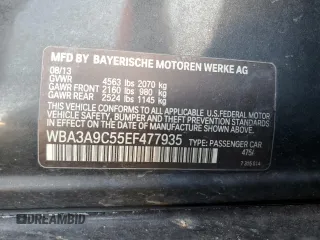 2014 BMW 3 Series 335i with VIN WBA3A9C55EF477935, listed as a Copart auction lot 41755545 with 122,830 mi miles and Non Repairable. Bid and sale history available at carsss.com. Image 13.