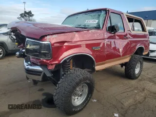 1994 Ford Bronco Custom with VIN 1FMEU15H3RLB53350, listed as a Copart auction lot 82411494 with 101,328 mi miles and Clean Title. Bid and sale history available at carsss.com. Image 1.