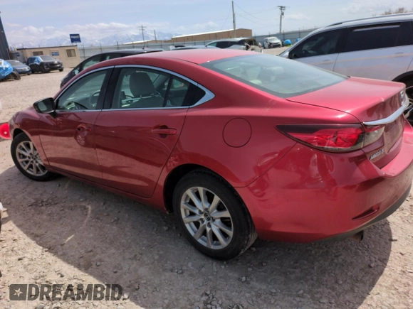 2016 Mazda 6 i Sport with VIN JM1GJ1U52G1410942, listed as a Copart auction lot 51810155 with 163,488 mi miles and Salvage Title. Bid and sale history available at DreamBid. Image 2.