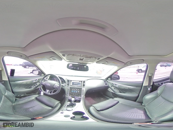 2017 Infiniti Q50 Red Sport 400 with VIN JN1FV7AP3HM850700, listed as a Copart auction lot 49844005 with 58,257 mi miles and Salvage Title. Bid and sale history available at carsss.com. Image 15.