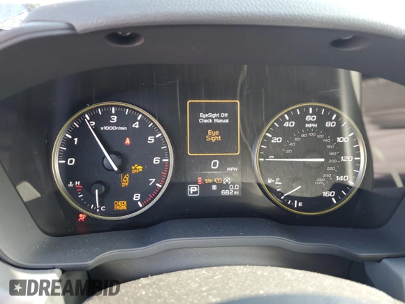 2025 Subaru Crosstrek Special Sports with VIN 4S4GUHF6XS3739399, listed as a Copart auction lot 65258915 with 682 mi miles and Salvage title. Bid and sale history available at DreamBid. Image 9.