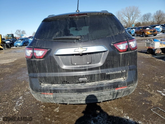2016 Chevrolet Traverse LS with VIN 1GNKRFKD8GJ142223, listed as a Copart auction lot 47596205 with 126,245 mi miles and Salvage Title. Bid and sale history available at carsss.com. Image 6.