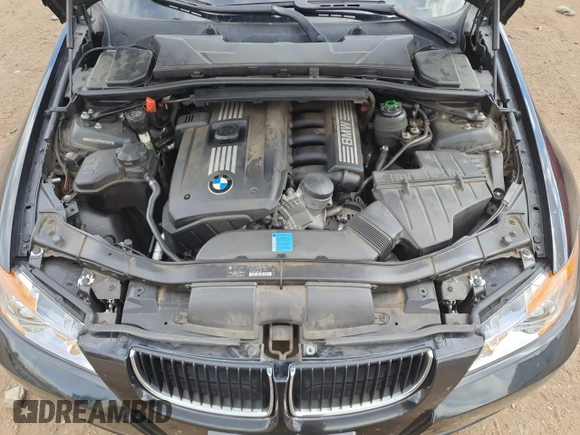 2007 BMW 3 Series 328i with VIN WBAVA33517KX74605, listed as a Copart auction lot 54376065 with 128,773 mi miles and Salvage Title. Bid and sale history available at DreamBid. Image 11.