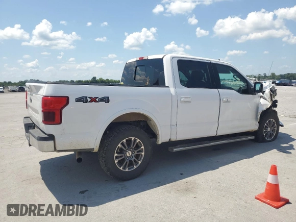 2020 Ford F-150 XL with VIN 1FTEW1E57LKF51467, listed as a Copart auction lot 61956535 with 61,495 mi miles and Salvage title. Bid and sale history available at DreamBid. Image 3.