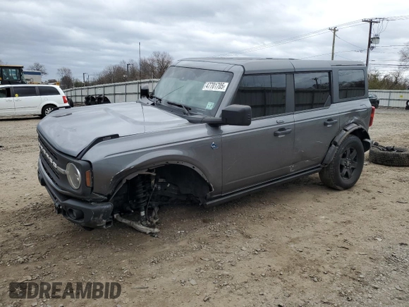 2022 Ford Bronco with VIN 1FMEE5BP0NLA95787, listed as a Copart auction lot 47701705 with 50,173 mi miles and Salvage title. Bid and sale history available at DreamBid. Image 1.