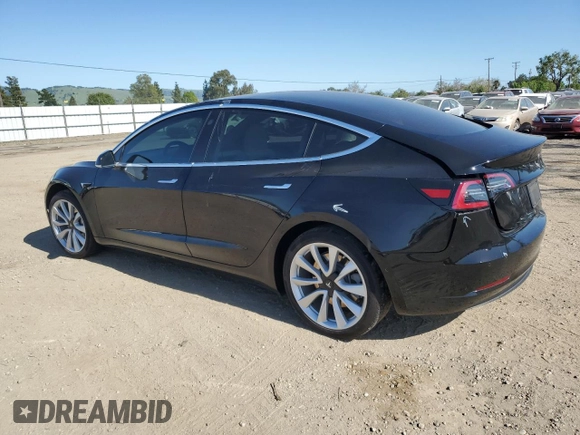 2019 Tesla Model 3 Mid Range with VIN 5YJ3E1EA0KF345393, listed as a Copart auction lot 51508305 with 38,903 mi miles and Salvage Title. Bid and sale history available at DreamBid. Image 2.