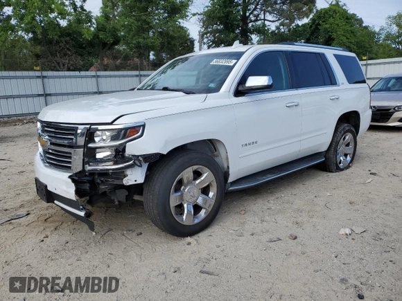 2016 Chevrolet Tahoe LTZ z VIN 1GNSKCKC4GR208861, wystawiony jako Copart lot #56832895 z przebiegiem 132 982 mil mil oraz Szkoda całkowita • Salvage title. Historia ofert i sprzedaży dostępna na DreamBid. Obrazek 1.