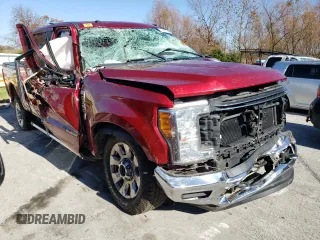 2017 Ford F-350 Platinum with VIN 1FT8W3BT5HEB55801, listed as a Copart auction lot 75451263 with 153,559 mi miles and Salvage title. Bid and sale history available at DreamBid. Image 4.