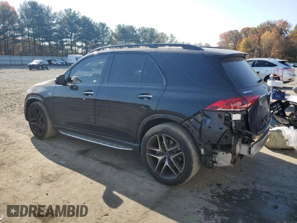 2023 Mercedes-Benz GLE 53 AMG with VIN 4JGFB6BB1PA902601, listed as a Copart auction lot 78599404 with 44,989 mi miles and Salvage title. Bid and sale history available at DreamBid. Image 2.