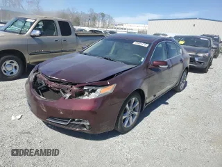 2012 Acura TL Tech Auto with VIN 19UUA8F52CA016622, listed as a Copart auction lot 49491415 with 124,605 mi miles and Salvage Title. Bid and sale history available at carsss.com. Image 1.