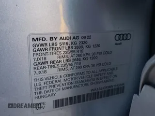 2022 Audi Q3 Premium with VIN WA1AUCF38N1143348, listed as a Copart auction lot 73682014 with 10,130 mi miles and Salvage Title. Bid and sale history available at carsss.com. Image 13.