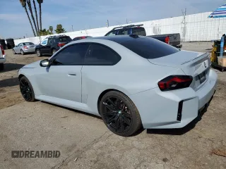 2024 BMW M2 with VIN 3MF13DM01R8E05619, listed as a Copart auction lot 43960205 with 10,480 mi miles and Salvage Title. Bid and sale history available at carsss.com. Image 2.