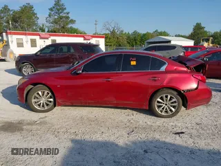 2015 Infiniti Q50 Premium with VIN JN1BV7AR3FM396669, listed as a IAAI auction lot 42007221 with 185,175 mi miles. Bid and sale history available at carsss.com. Image 14.