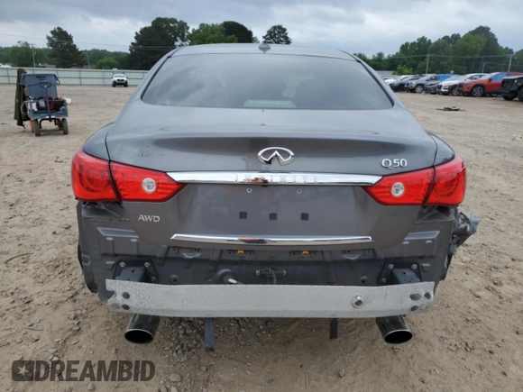 2017 Infiniti Q50 Premium with VIN JN1EV7AR1HM839806, listed as a Copart auction lot 57276245 with 128,332 mi miles and Clean title. Bid and sale history available at DreamBid. Image 6.