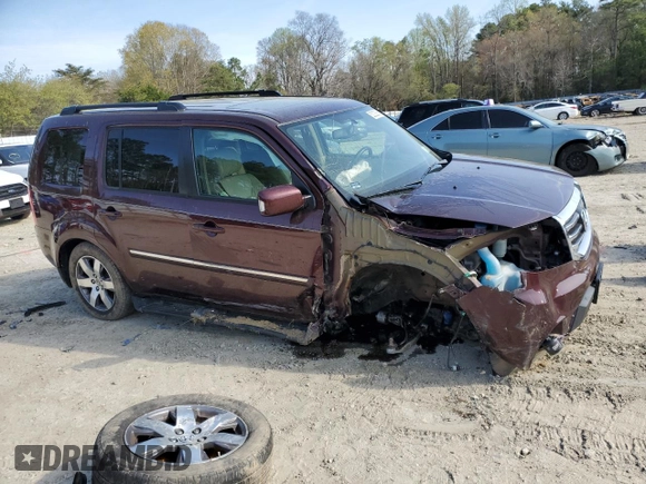 2015 Honda Pilot Touring with VIN 5FNYF4H96FB052674, listed as a Copart auction lot 52222535 with 112,975 mi miles and Salvage Title. Bid and sale history available at carsss.com. Image 4.