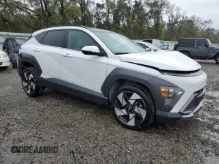2024 Hyundai Kona Limited with VIN KM8HECA31RU083275, listed as a Copart auction lot 46590375 with 19,642 mi miles and Non Repairable. Bid and sale history available at carsss.com. Image 4.