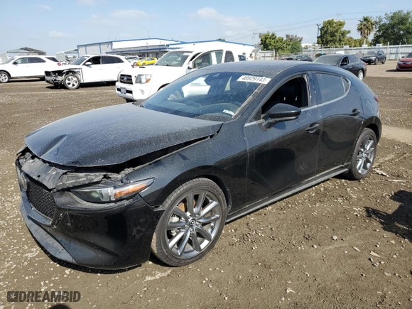 2019 Mazda Mazda3 Hatchback with VIN JM1BPALM9K1105013, listed as a Copart auction lot 48929143 with 47,139 mi miles. Bid and sale history available at carsss.com. Image 1.